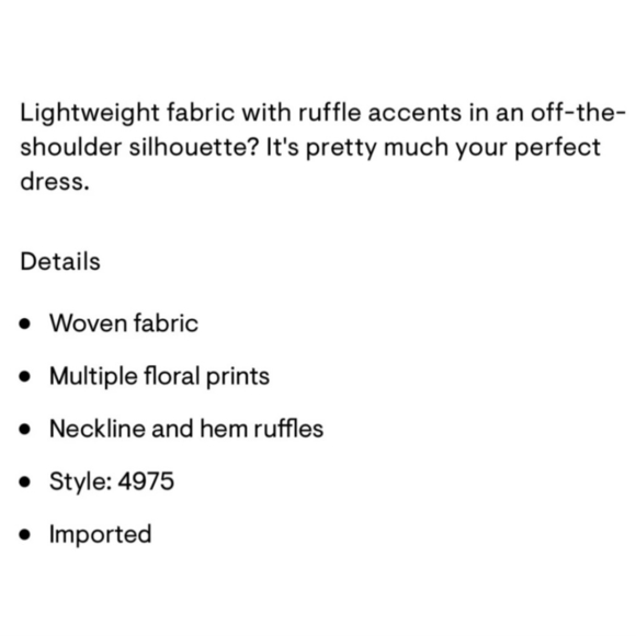 Aeropostale Black Cream MINI Off The Shoulders Sundress Women's Medium M EUC - Picture 16 of 16